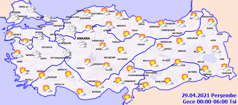 0006buyuk Meteoroloji duyurdu: Hava sıcaklığı mevsim normallerinin üzerinde seyredecek| 27 Nisan Çarşamba hava durumu