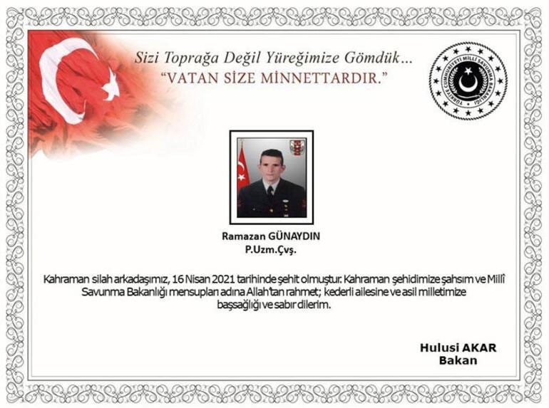 a1222a Ramazan Günaydın kimdir? Nereli? | Piyade Uzman Çavuş Ramazan Günaydın şehit mi oldu?
