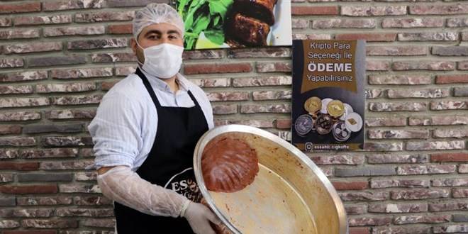 Adana’da kripto para ile çiğ köfte satışı