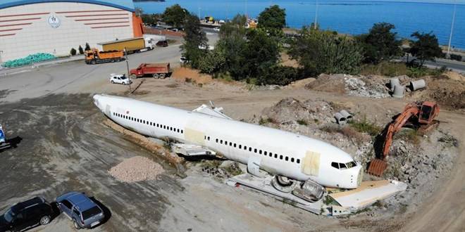 Pistten çıkan uçak, pide salonu olacak