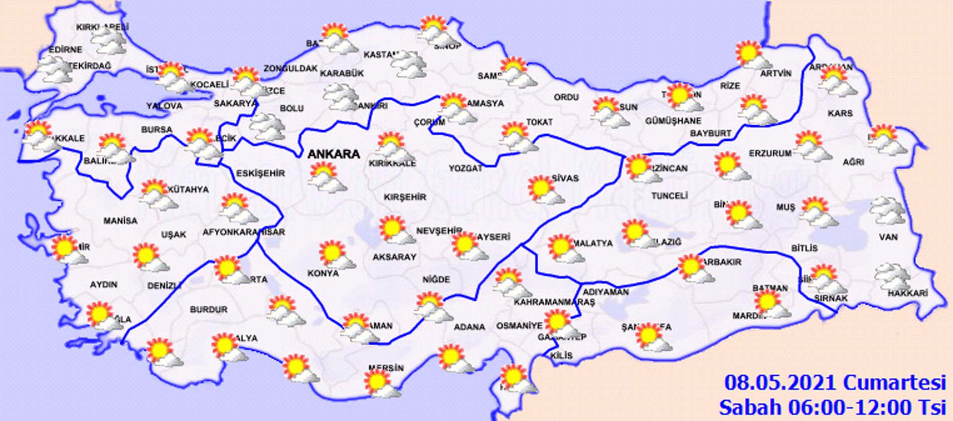 0612buyuk-5 Meteoroloji saat verdi, üstüne basa basa uyardı: Gök gürültülü sağanak yağış geliyor