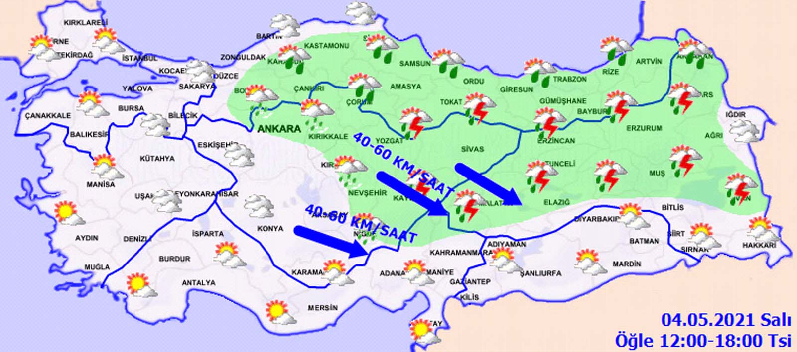 1218buyuk-1 O illerde yaşayanlar dikkat! Meteoroloji'den için gök gürültülü sağanak yağış uyarısı! İl il hava durumu...