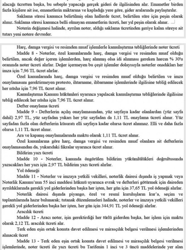 2021 Noter ücretleri ne kadar? İşte noter masrafları