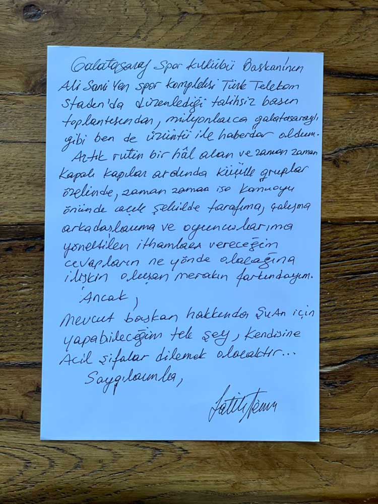 Fatih Terimden Zehir Zemberek Açıklama